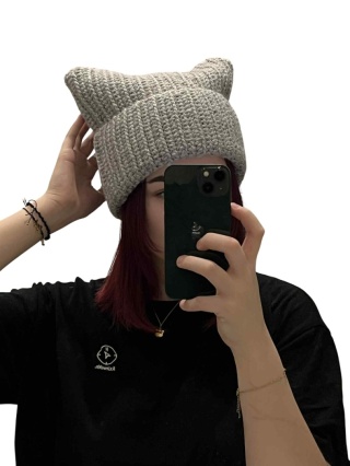 Zimowa czapka z uszkami