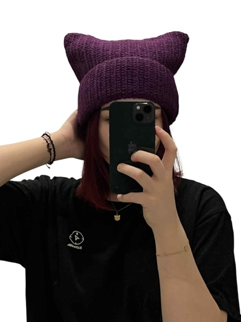 Zimowa czapka z uszkami