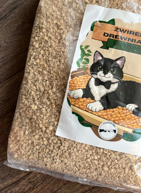 4x Żwirek Drewniany Kruszony Dla Kota 7L