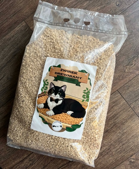 2x Żwirek Drewniany Kruszony Dla Kota 7L