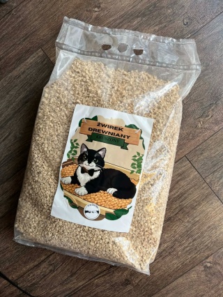 Żwirek Drewniany Kruszony Dla Kota 7L